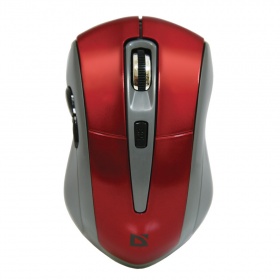 Мышь Defender Accura MM-965 беспр, оптич, 6 кн, 800-1600dpi, красная