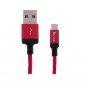 Кабель micro USB Hoco X14 красный 1000 мм
