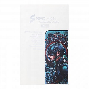 Наклейка iPhone 6/6S на корпус SFC SKIN Капитан Америка