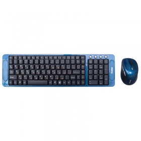 Клавиатура + мышь Dialog KMROK-0318U беспроводная синяя