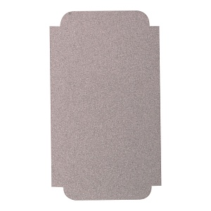 Наклейка iPhone 7 на корпус блестки серебро