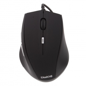 Мышь Dialog MOK-17U USB, оптич. 6 кнопок, 1600 dpi черная