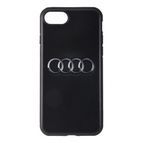 Накладка iPhone 7/8 резиновая рисунки противоударная Авто Audi черная