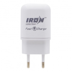 СЗУ с USB выходом 2,0А Fast Charge iRon Selection Premium белая