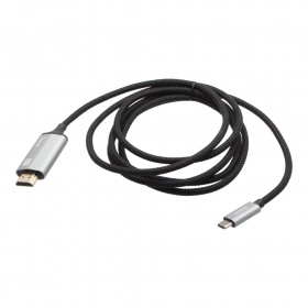 Кабель HDMI/Type-C Hoco UA13 (1,8 м) серый