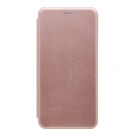 Книжка Samsung Note 10 розовое золото горизонтальная на магните