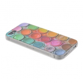 Накладка iPhone 5/5S/SE силиконовая лаковая антигравитационная Краски
