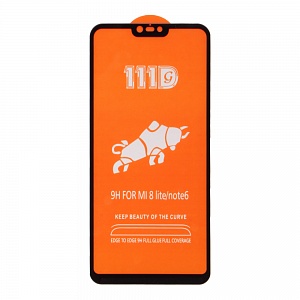 Закаленное стекло Xiaomi Mi 8 Lite 11D черное 9H Premium Glass