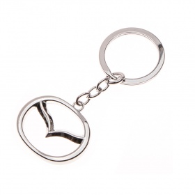 Брелок для ключей с кольцом хром Mazda