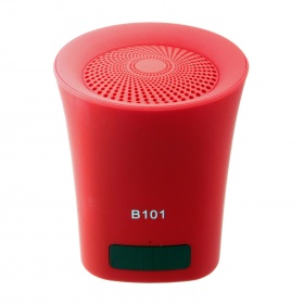 Стереоколонка Bluetooth B101 USB, Micro SD, AUX, красная