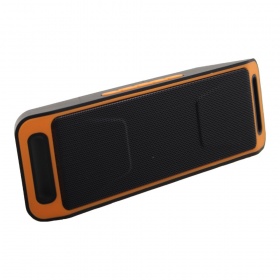 Стереоколонка Bluetooth 208 USB, Micro SD, FM, оранжевая