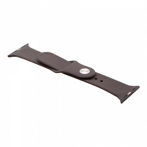Браслет для Apple Watch 38/40 мм силиконовый темно-серый