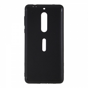 Накладка Nokia 5 резиновая матовая ультратонкая черная