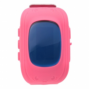 Часы-GPS Smart Watch Q50 резиновые с полным экраном розовые