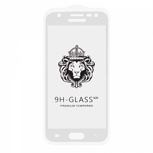 Закаленное стекло Samsung J3 2017/J330F 2D белое 9H Premium Glass