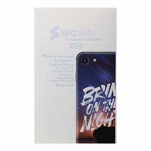 Наклейка iPhone X на корпус SFC SKIN Bring on the night