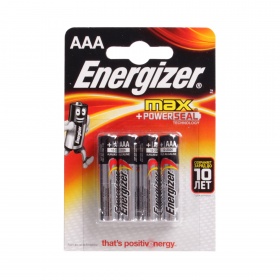 Элемент питания LR3 Energizer MAX (4 на блистере)