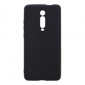 Накладка Xiaomi Mi 9T/K20 резиновая матовая однотонная черная