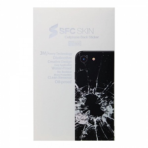 Наклейка iPhone 7/8 на корпус SFC SKIN Разбитое стекло