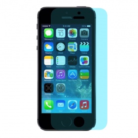 Закаленное стекло iPhone 5/5S/5C/SE с переливом синее