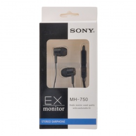 Наушники Sony MH-750 вакуумные с микрофоном черные