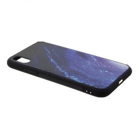 Накладка iPhone X/XS пластиковая с резиновым бампером Космос рисунок 1