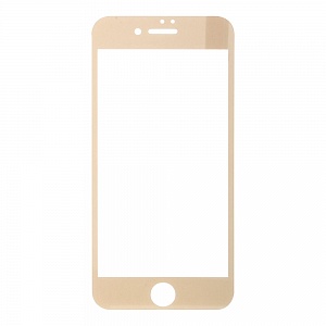 Закаленное стекло iPhone 7/8 2D золото