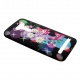 Накладка Asus Zenfone Selfie/ZD551KL/Z00UD силиконовая рисунки со стразами Цветы с бабочками на черн