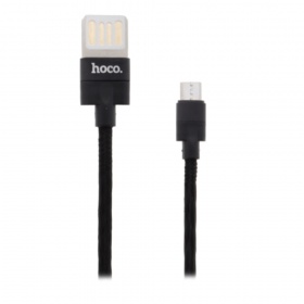 Кабель micro USB Hoco U55 текстильный черный 1200 мм