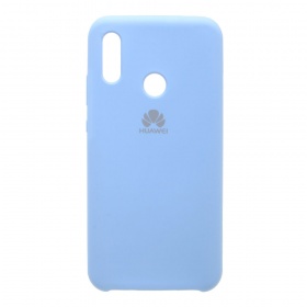 Накладка Huawei P Smart 2019 Silicone Case прорезиненная голубая