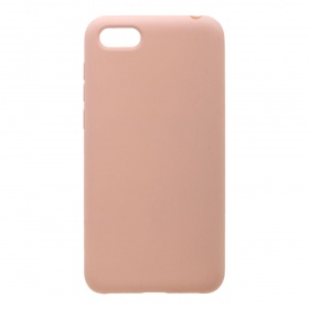 Накладка Huawei Honor 7A/Y5 2018 Silicone Case прорезиненная без бархата розовая