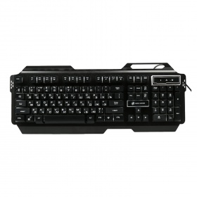 Клавиатура Dialog KGK-25U, USB, игровая с подсветкой 3 цвета, корпус металл, черная
