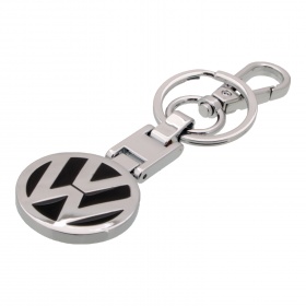 Брелок для ключей с кольцом и карабином хром Volkswagen