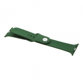Браслет для Apple Watch 42/44 мм силиконовый зеленый