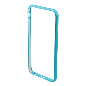 Бампер на iPhone 6/6S металлический голубой