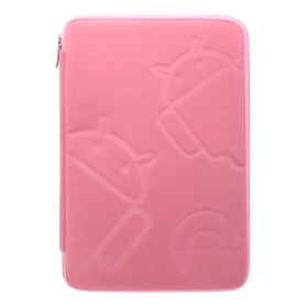 Сумочка на молнии для планшета 10'' розовая