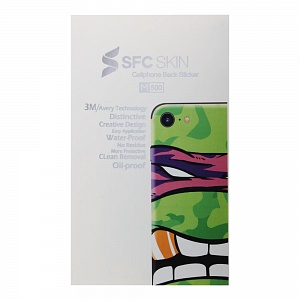 Наклейка iPhone X на корпус SFC SKIN Черепашка ниндзя