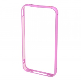 Бампер на iPhone 4/4S металлический розовый