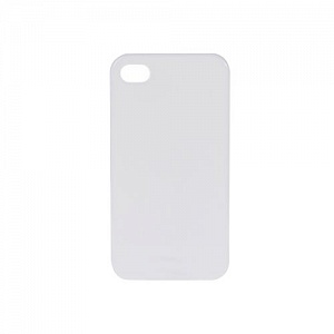 Накладка iPhone 4/4G/4S для 3D сублимации, пластик белый матовый