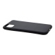 Накладка iPhone 11 Pro Max резиновая под кожу с прострочкой черная