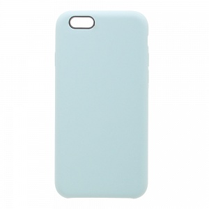 Накладка iPhone 6/6S Silicone Case прорезиненная бледно-зеленая