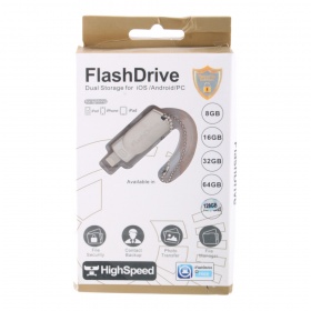 К.П. USB 128 Гб для iOs/Android/Mac, PC FlashDrive LXM L07 золото