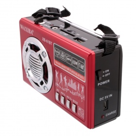 Радиоприемник Waxiba XB-61Bt Bluetooth/USB/Micro SD/SD/AUX/FM красный