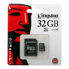 К.П. 32 Гб MicroSDHC Kingston class 10+SD адаптер
