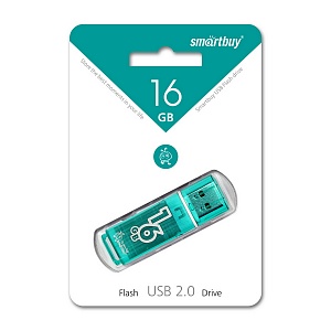 К.П. USB 16 Гб SmartBuy Glossy зеленая
