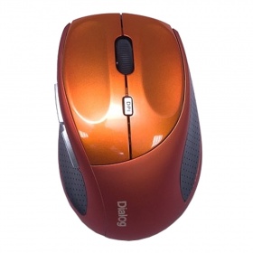 Мышь Dialog MROK-18U беспр, оптич. 6 кнопок, 1600 dpi оранжевый