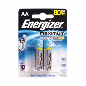 Элемент питания LR6 Energizer Maximum (2 на блистере)