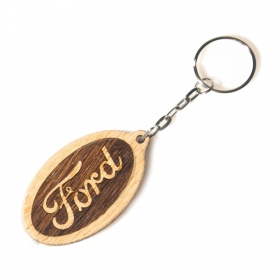 Брелок для ключей деревянный (дуб) Ford