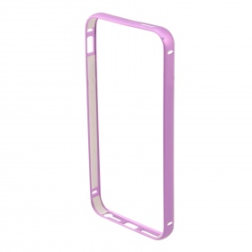 Бампер на iPhone 5/5S металлический фиолетовый