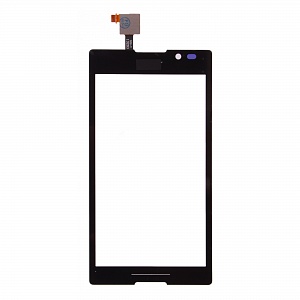 Тачскрин для Sony Xperia C (C2305) черный ОРИГИНАЛ